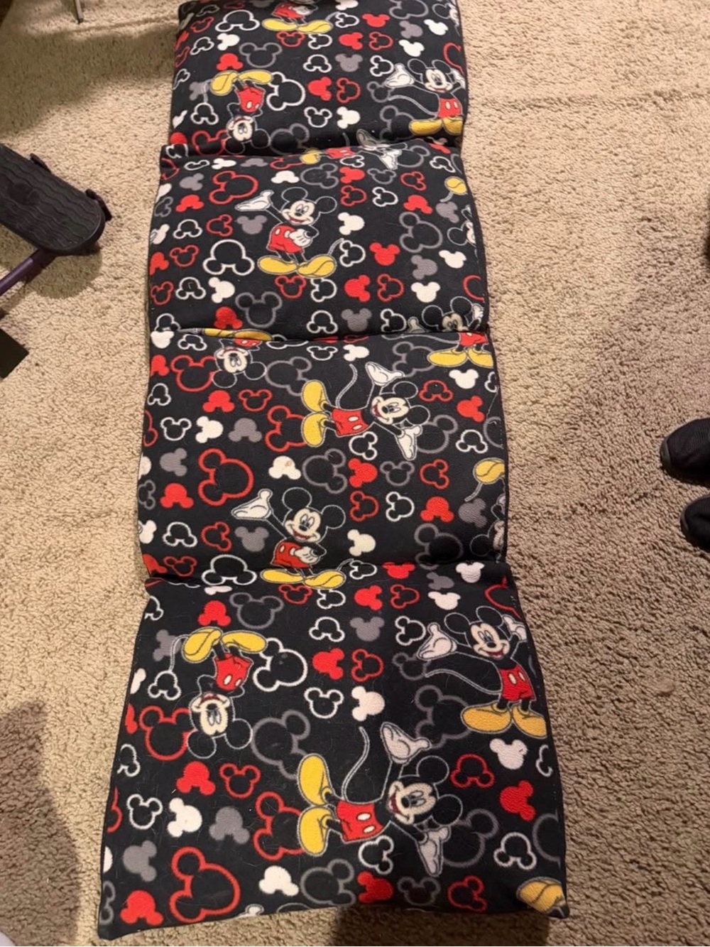 Disney Mickey Mouse Black Kids Lounge without pillows - Multicolor Print